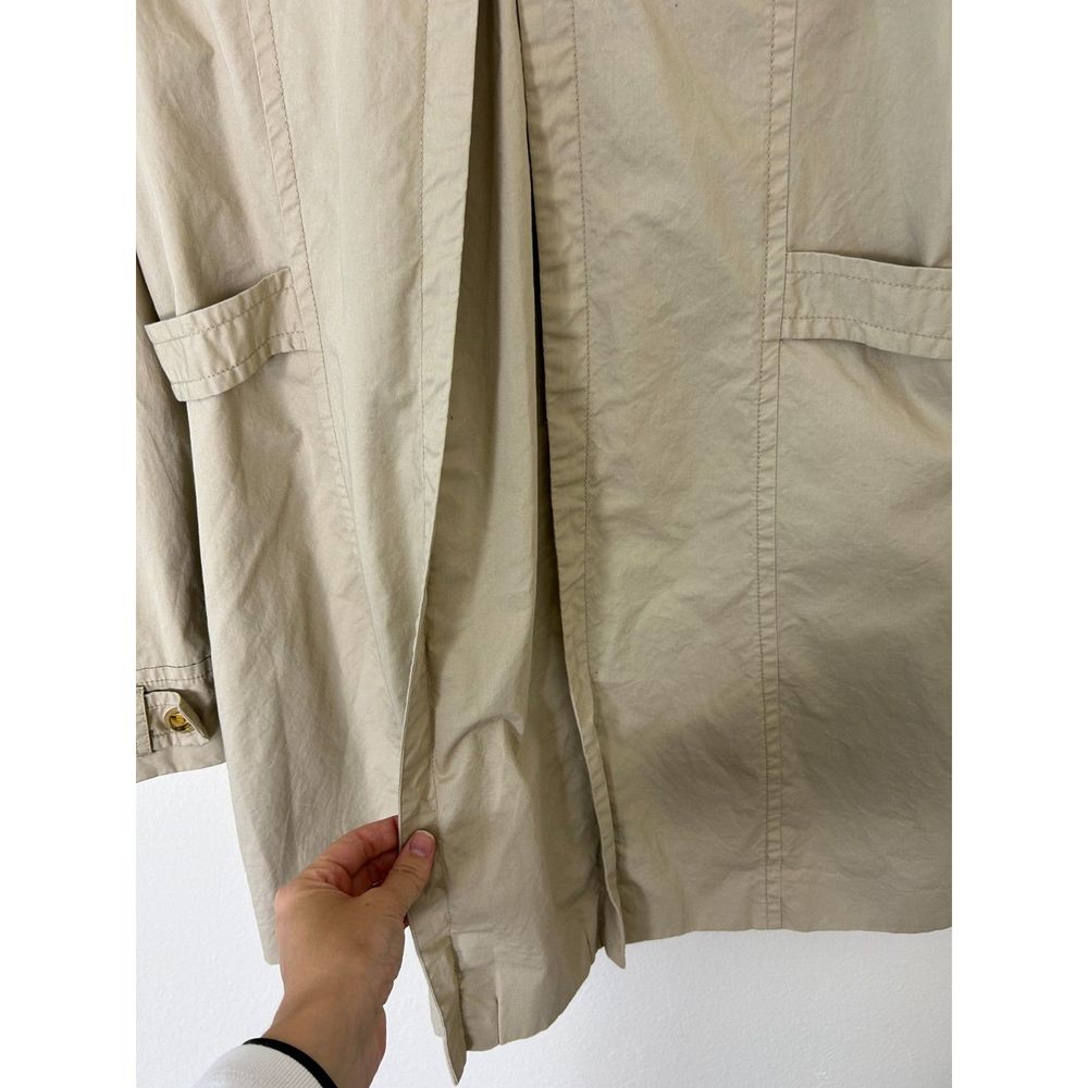Tommy Hilfiger Trench Coat Women's XL Kahki Beige classic spring - Picture 4 of 13